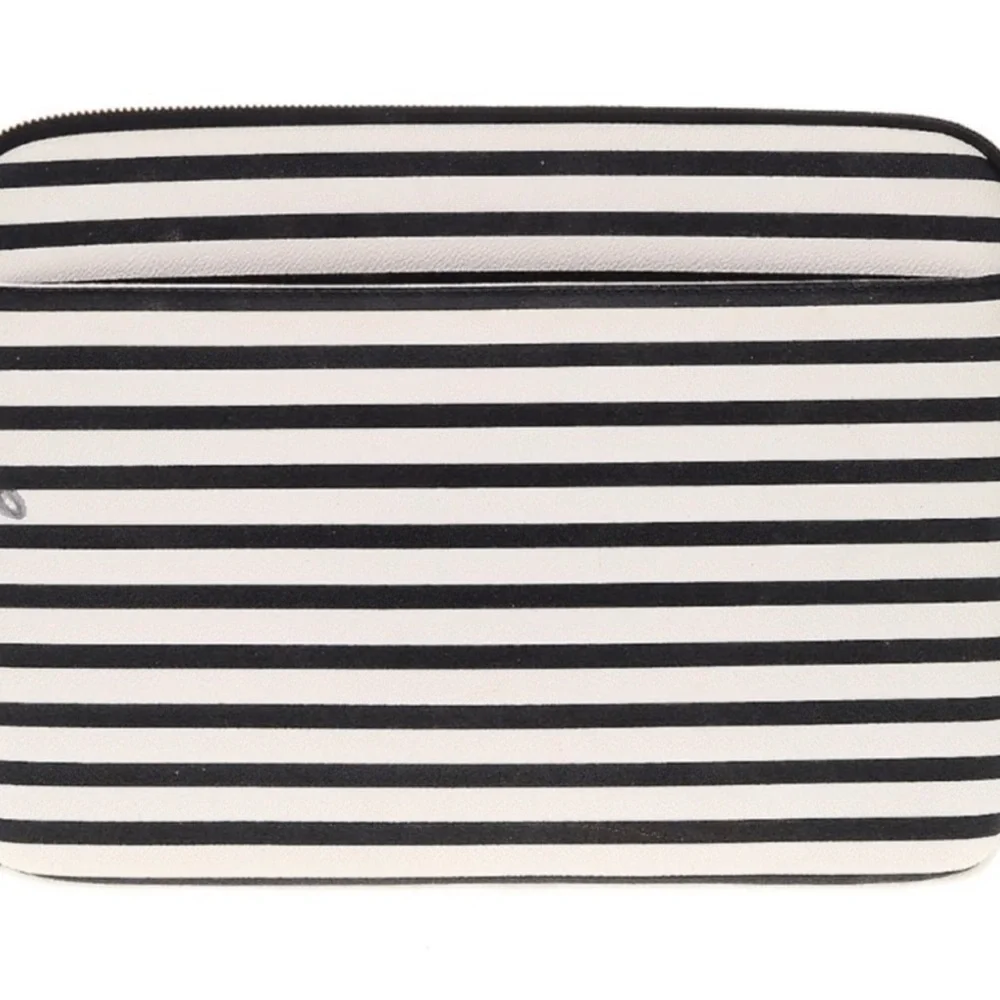 Kate Spade Black and White Striped Case
